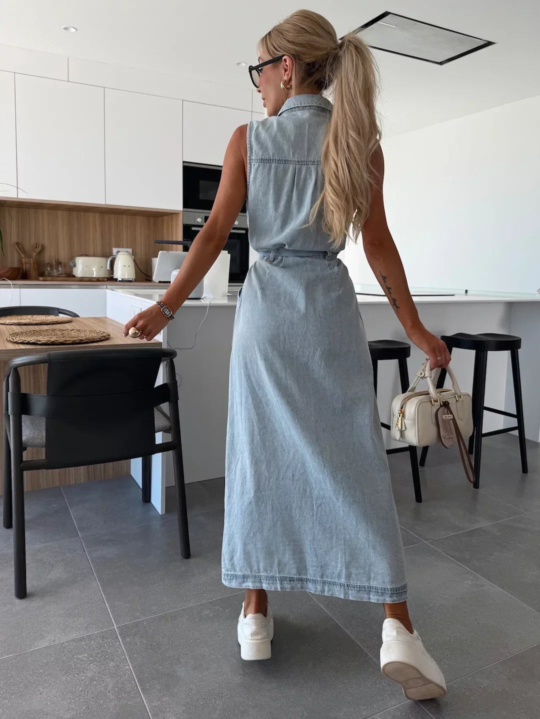 Isabelle | Maxi robe en jean