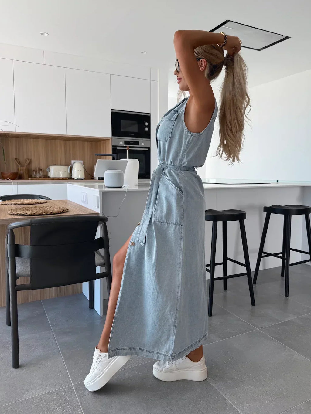 Isabelle | Maxi robe en jean