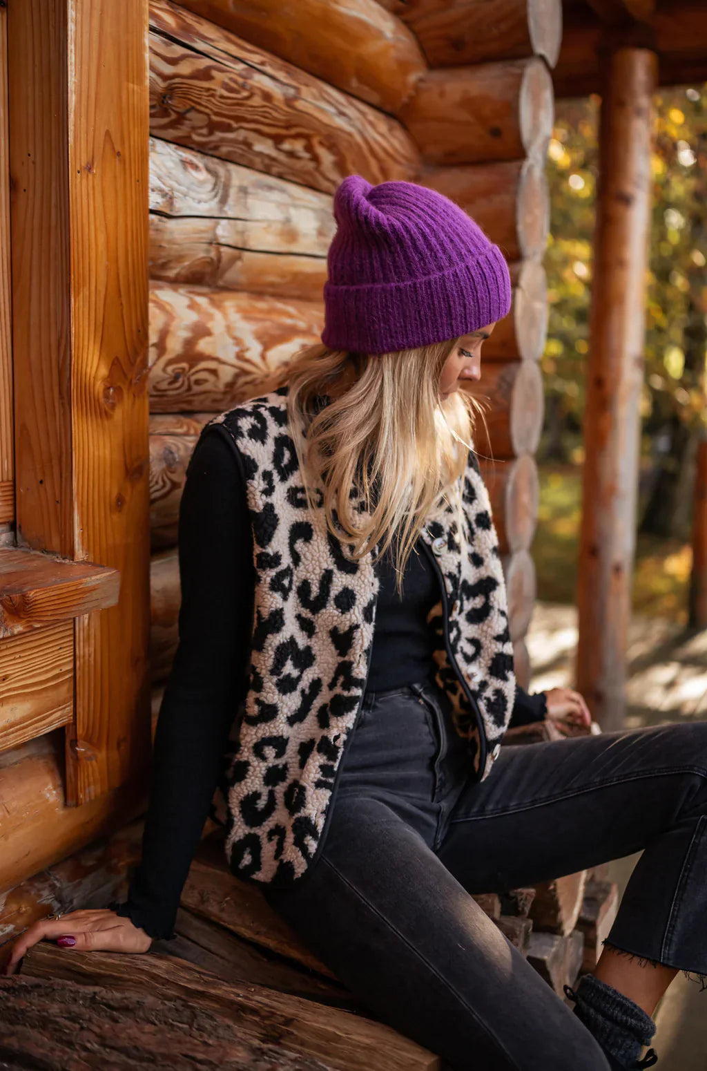 ASTRID™ | Leopard Knit Vest
