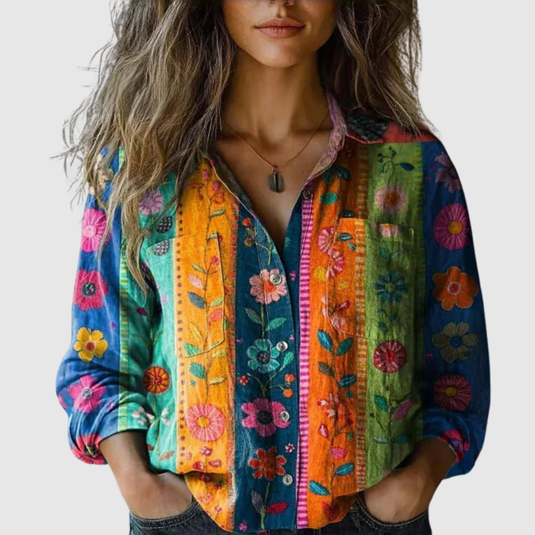 Rosamarie™ | Chemisier vintage en coton