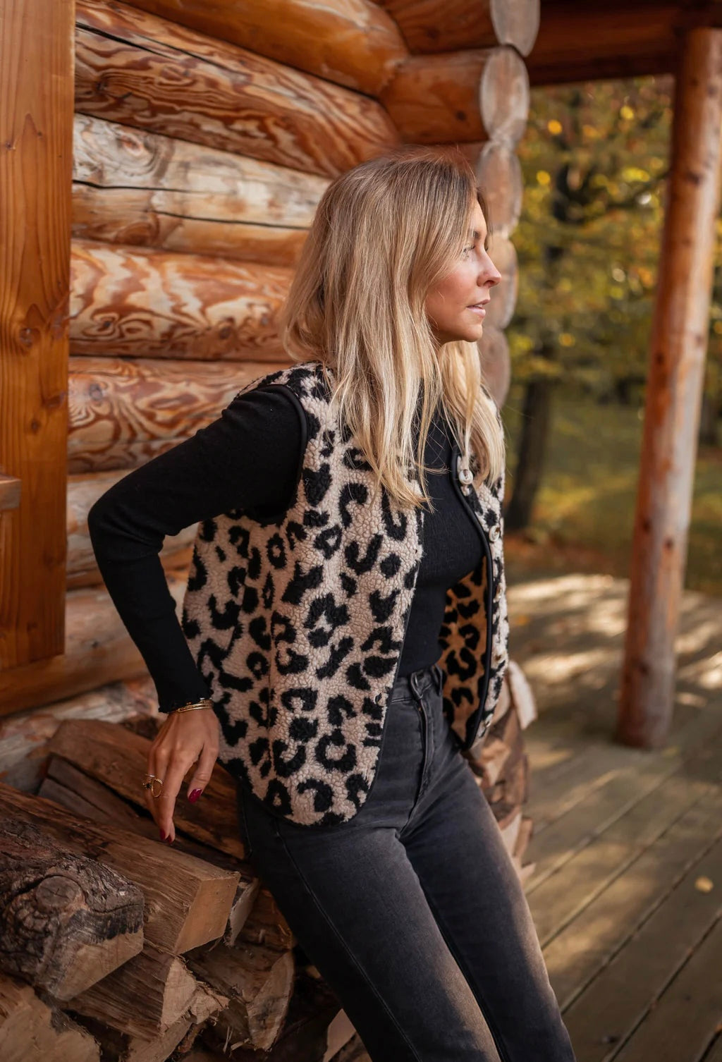 ASTRID™ | Leopard Knit Vest