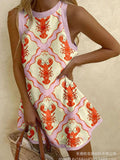 Mini Dress | Lobsters Print