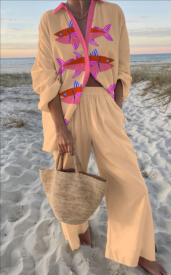 Linea Set | Salmon Print