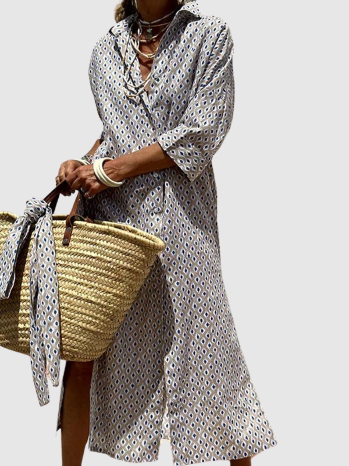 Brianna™ | Robe chemisier urbaine 