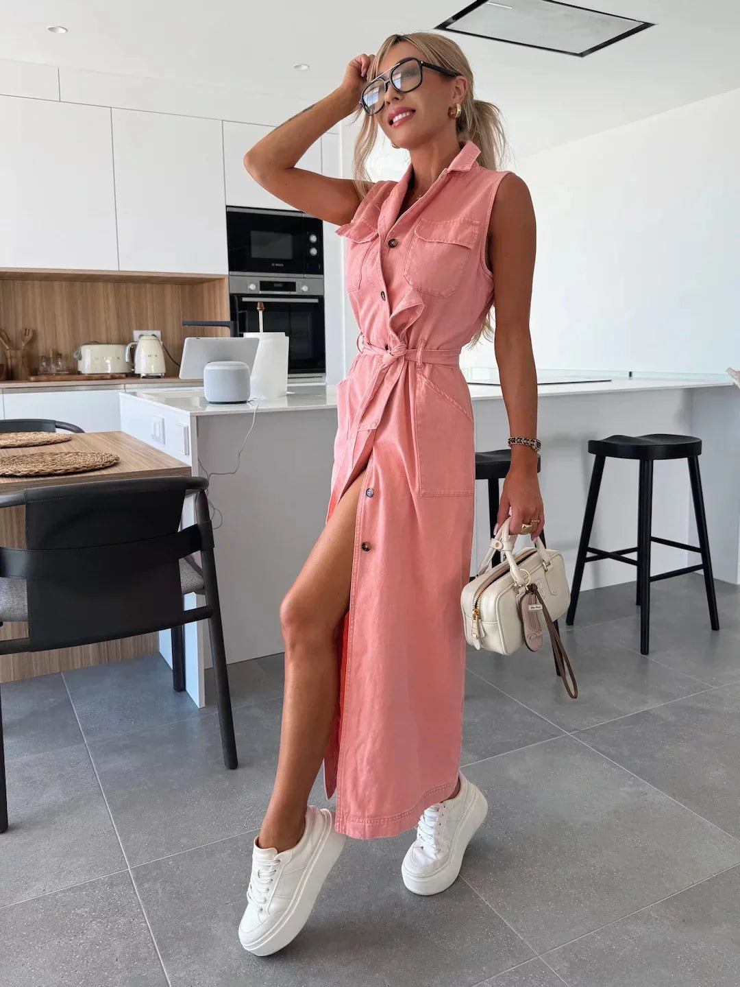 Isabelle | Maxi robe en jean