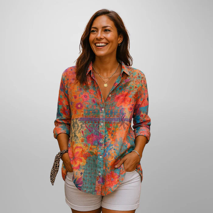 Charité™ | Blouse élégante à fleurs